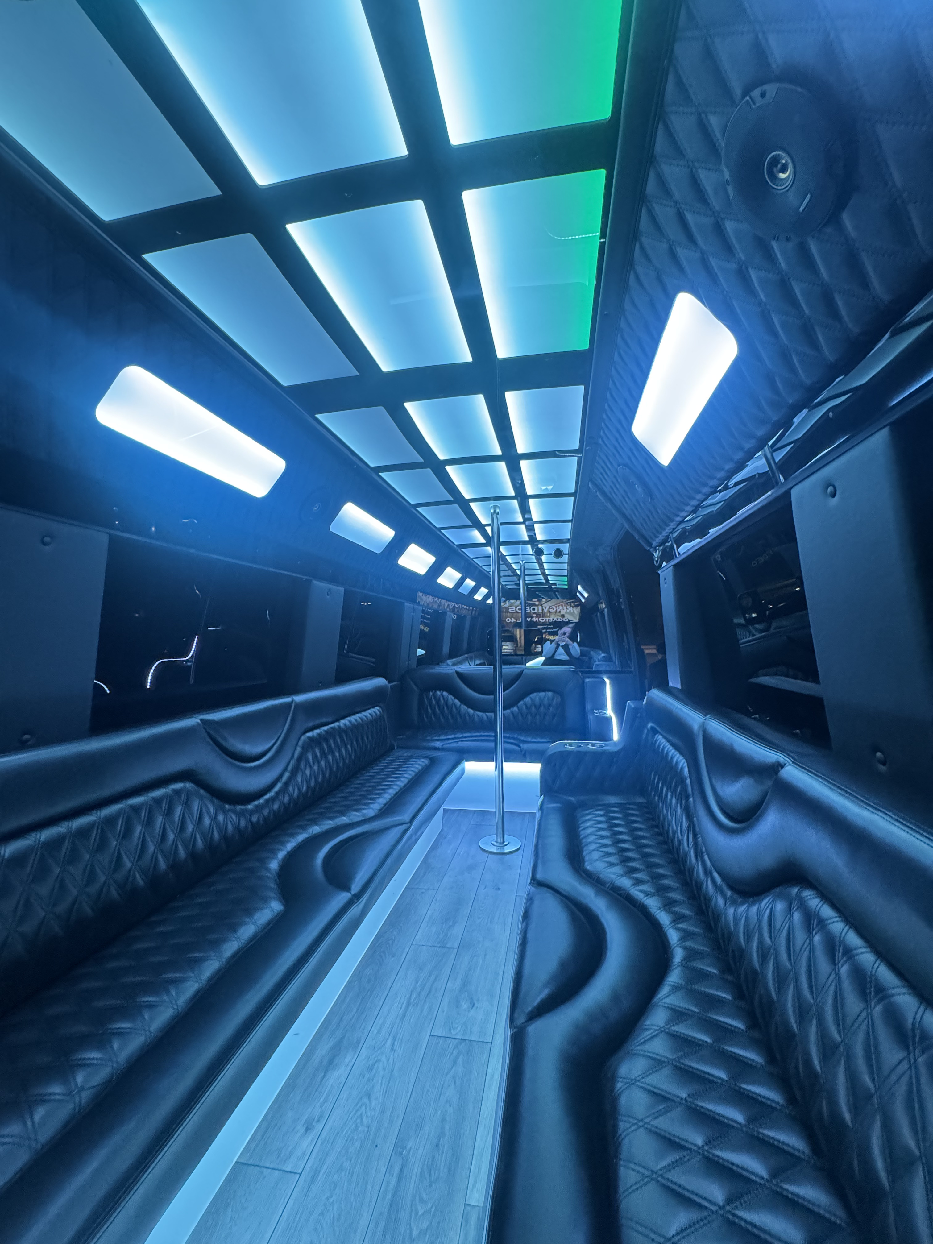 The Legacy Party Bus Interior