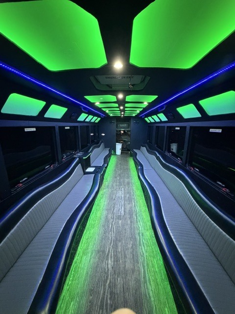 The Titan Party Bus Interior